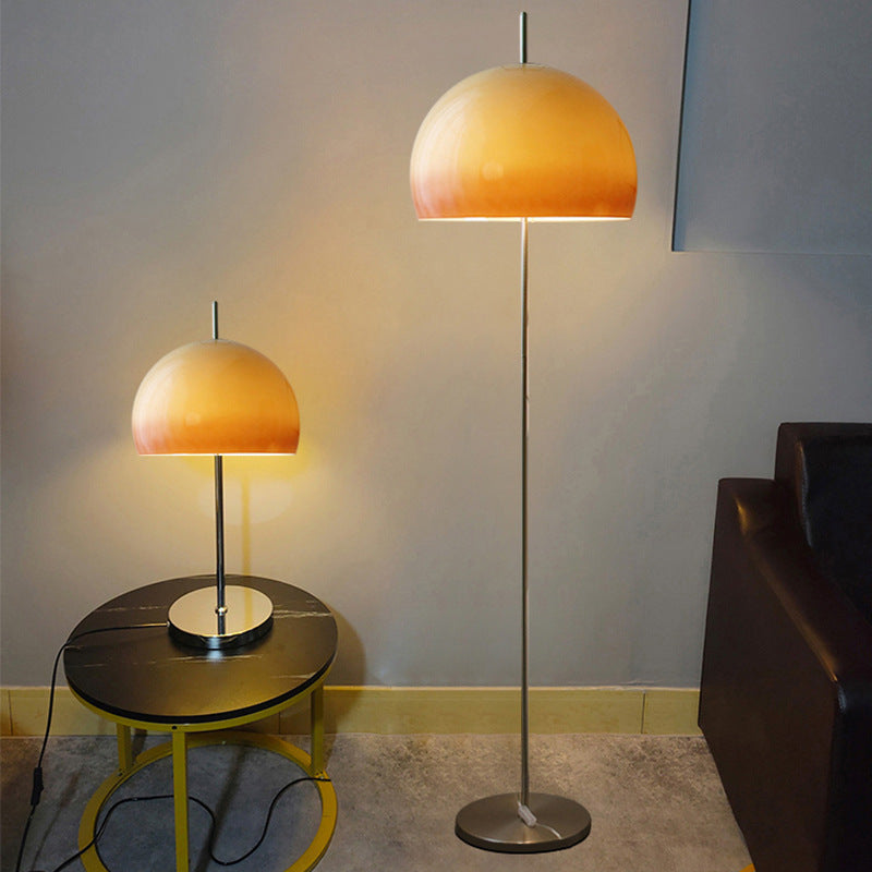 Contemporary Retro Mushroom Hardware 2-Light Floor Lamp