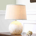 Round Oval Hardware Fabric Table Lamp