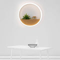Solid Wood Acrylic Storage Wall Lamp
