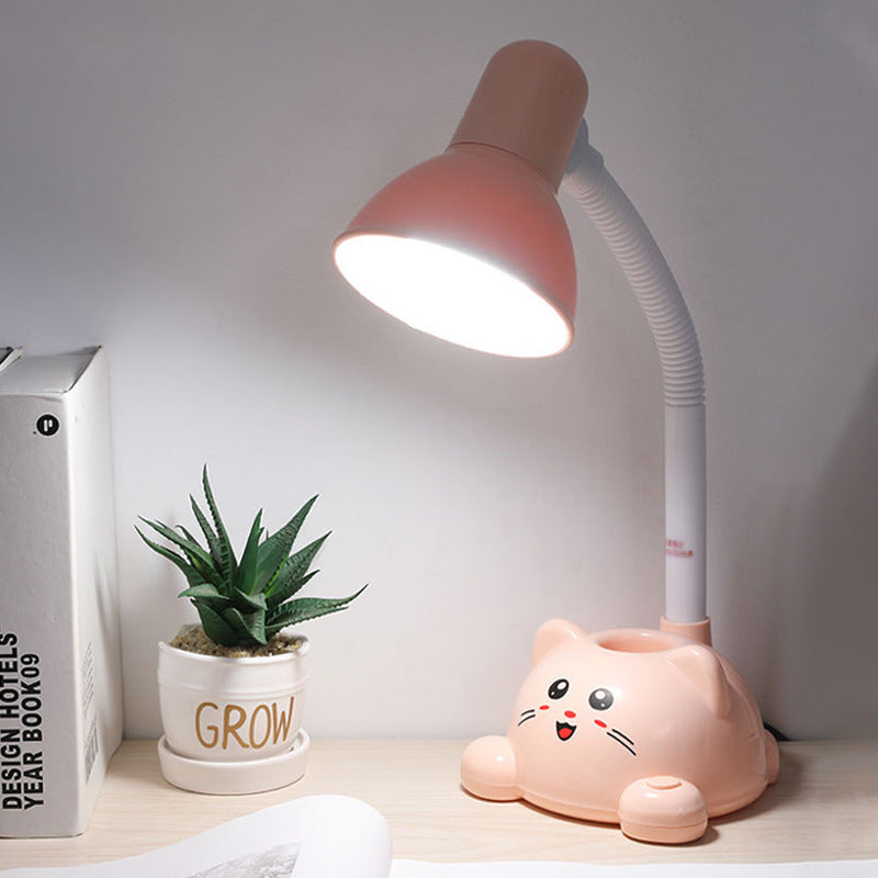 Cartoon Cat Student Eye Table Lamp