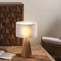 Cylindrical Prismatic Solid Wood Table Lamp