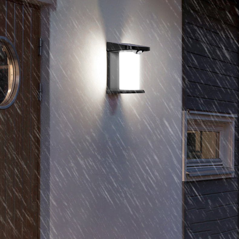 Cylinder Human Sensor Patio Outdoor Light