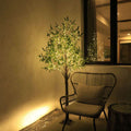 Olive Leaf Simulation Plants Floor Lamp