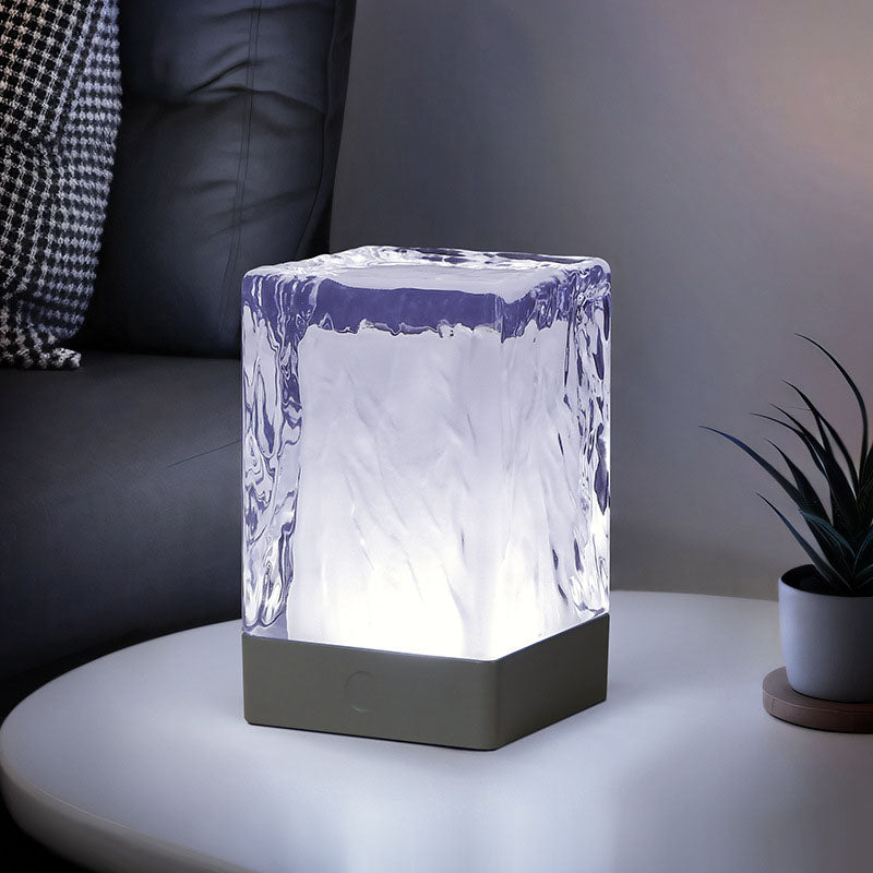 Resin Square Bedroom Table Lamp