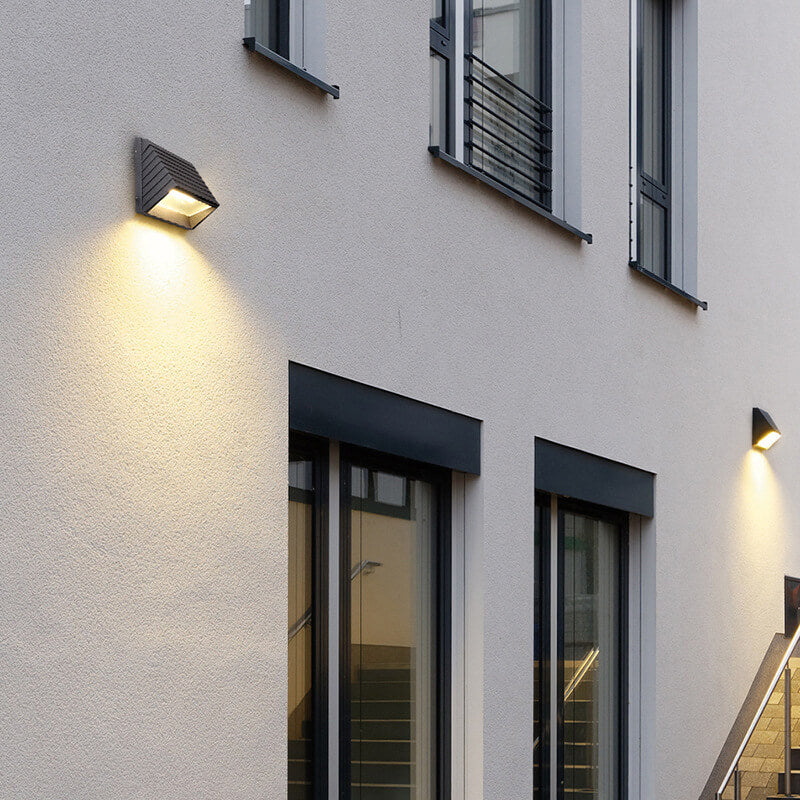 Striped Trapezoidal Patio Outdoor Light