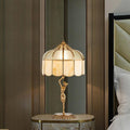 Copper Glass Angel Table Lamp