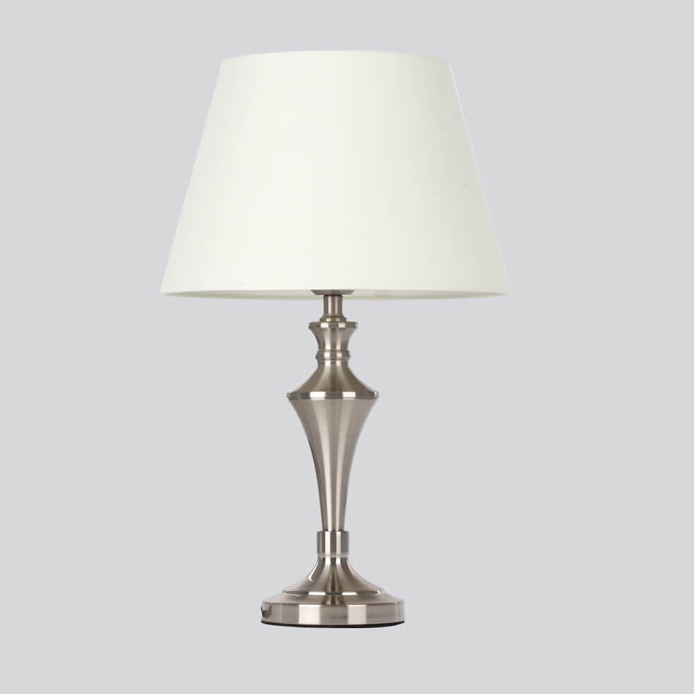 Beige Fabric Table Lamp