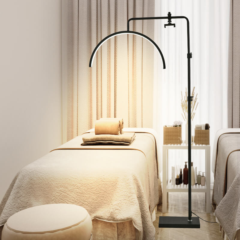 Modern Minimalist Half-Moon Iron Floor Lamp
