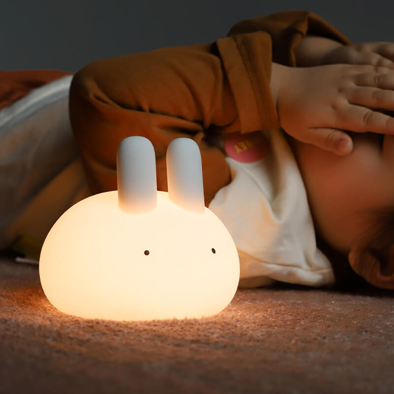 Cartoon Bunny Silicone Pat Table Lamp