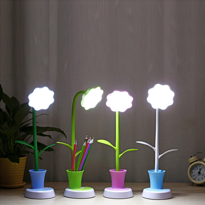 Sun Flower Pen Holder Table Lamp