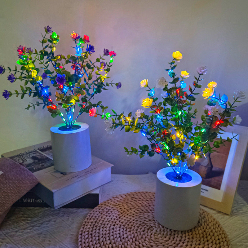 Plastic Flower Lotus Living Table Lamp