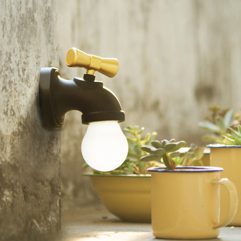 Faucet ABS PC Night Wall Lamp