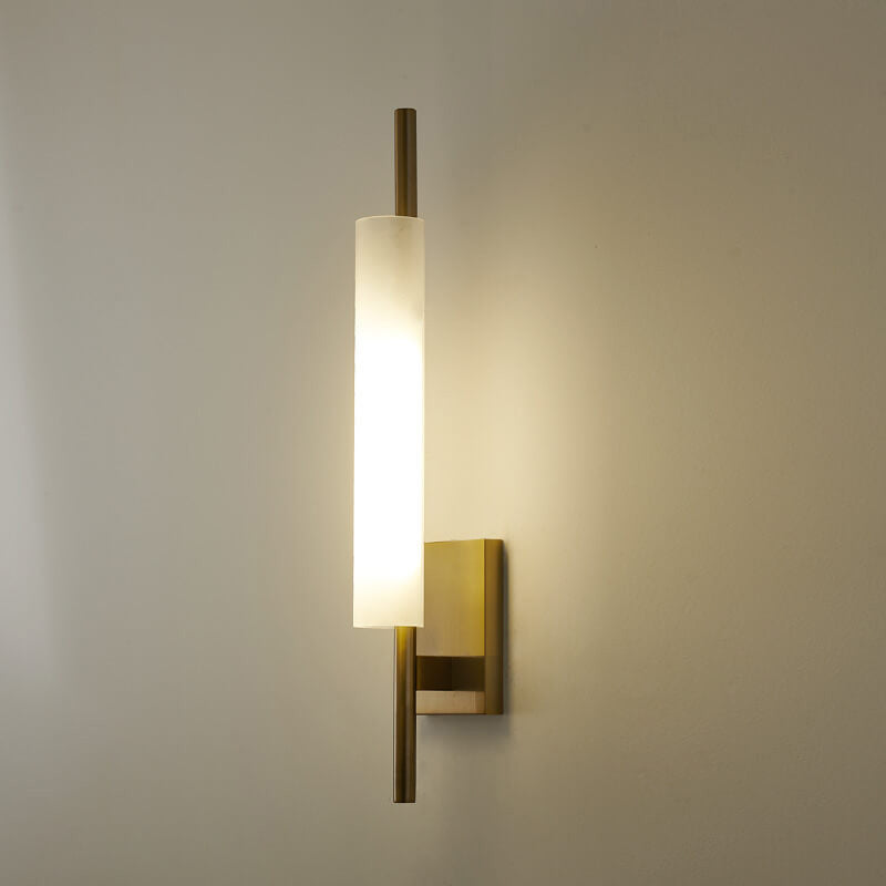 Long Glass Column Design Wall Lamp