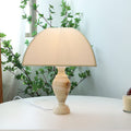 Cone Fabric Jade Table Lamp