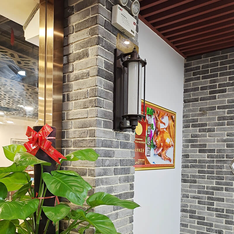Cylinder Iron Glass Garden Outdoor Light