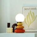 Pebble Ceramic Glass Table Lamp