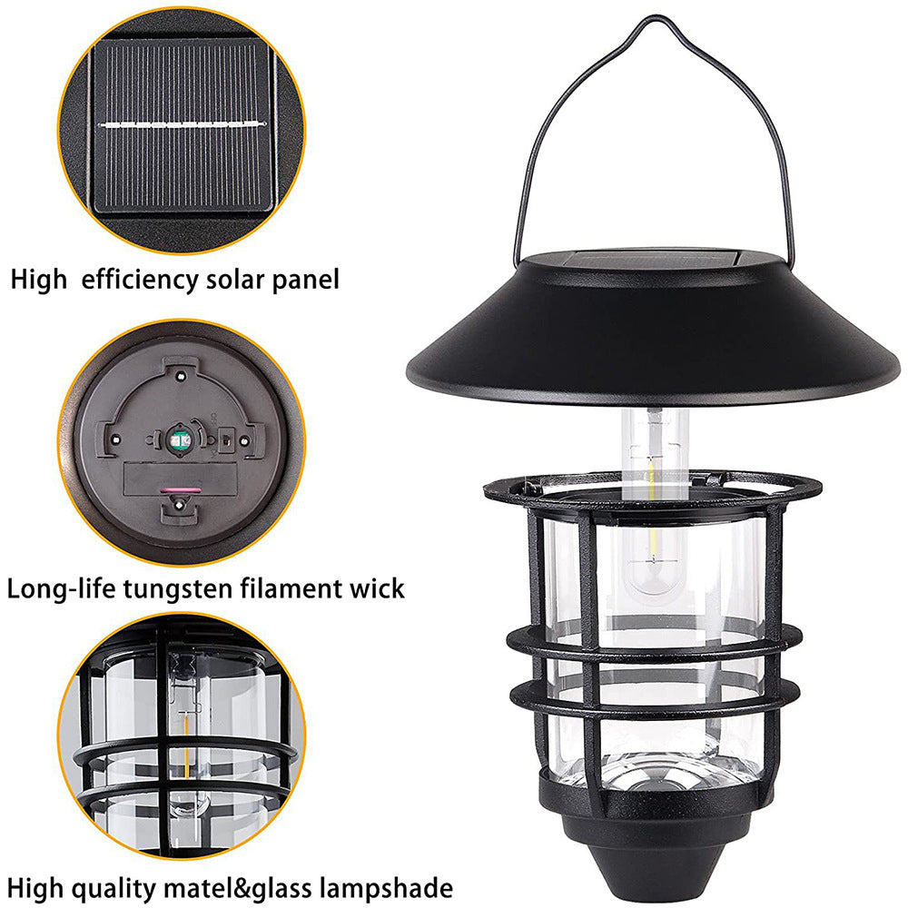 Aluminum Glass Lantern Cylinder Outdoor Light