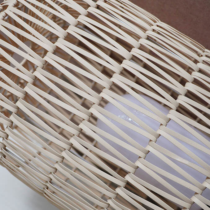 Rattan Column Lawn Outdoor Light