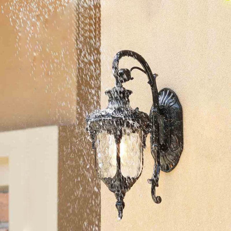 Cylinder Lantern Aluminum Glass Outdoor Light