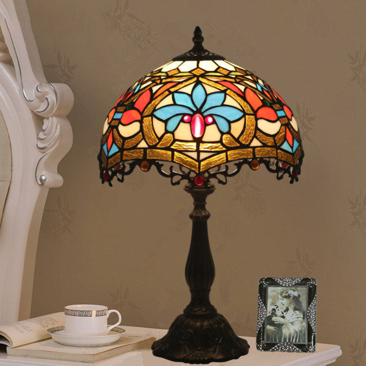 Resin Zinc Alloy Glass Table Lamp