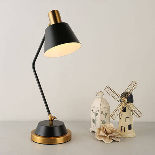 Cone Bend Arm Table Lamp