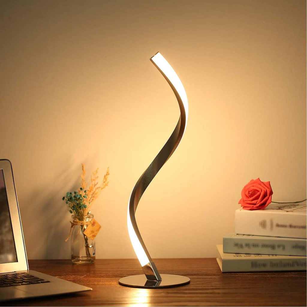 Aluminum Spiral Strip Home Table Lamp