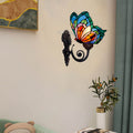 Stained Glass Butterfly Wall Lamp