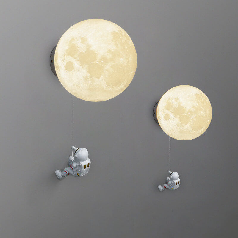 Orb Astronaut Iron Resin Wall Lamp