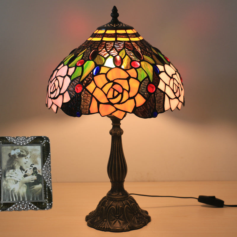 Bloom Floral Stained Glass Table Lamp