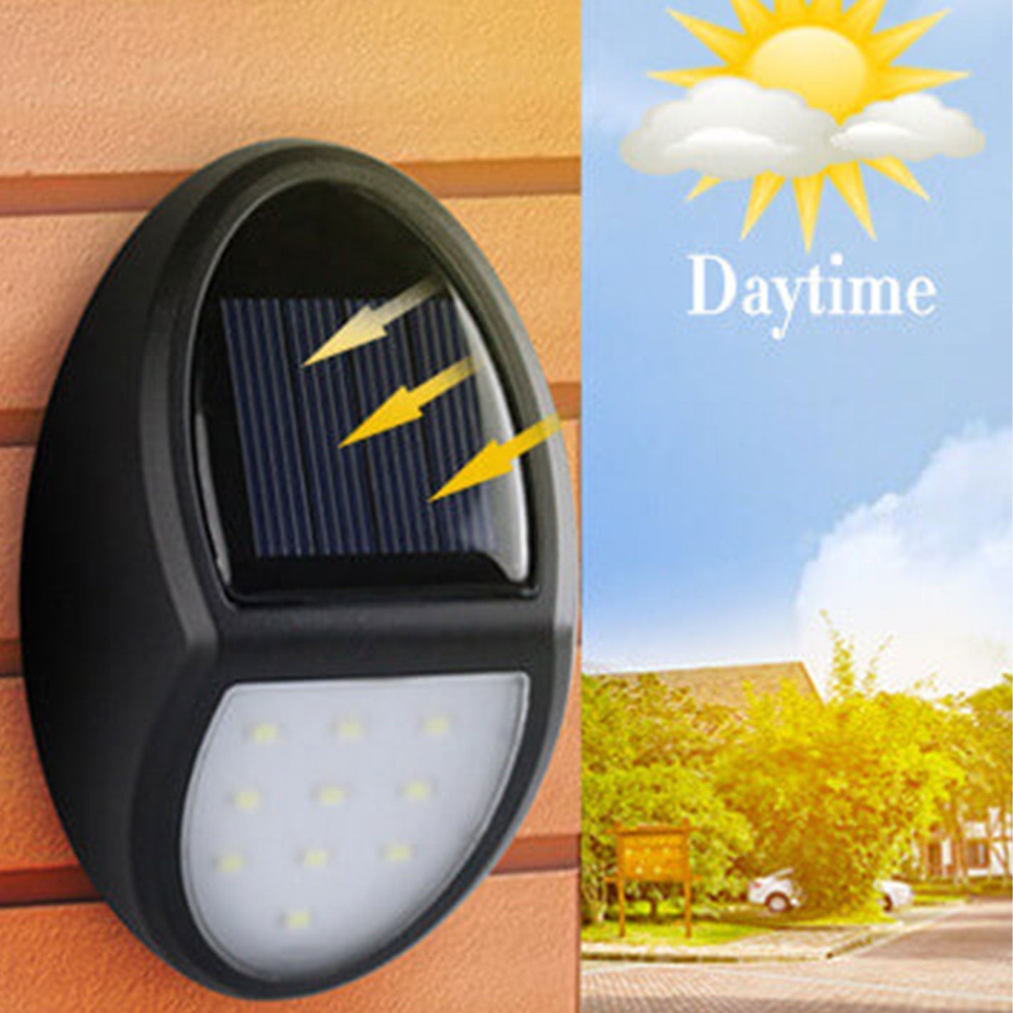Oval Fence Outdoor Light