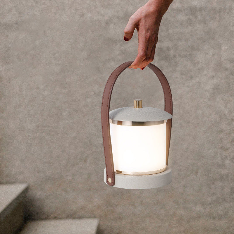 Portable Imitation Leather Acrylic Outdoor Light