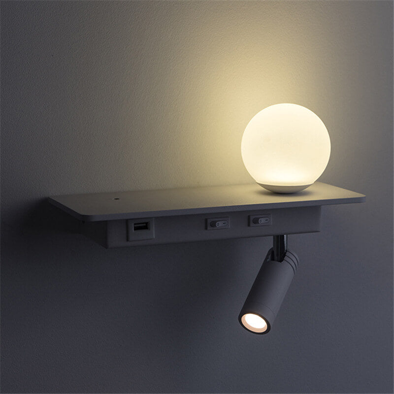 Black White Solid Color Wall Lamp