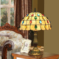 Round Dome Lattice Aluminum Table Lamp