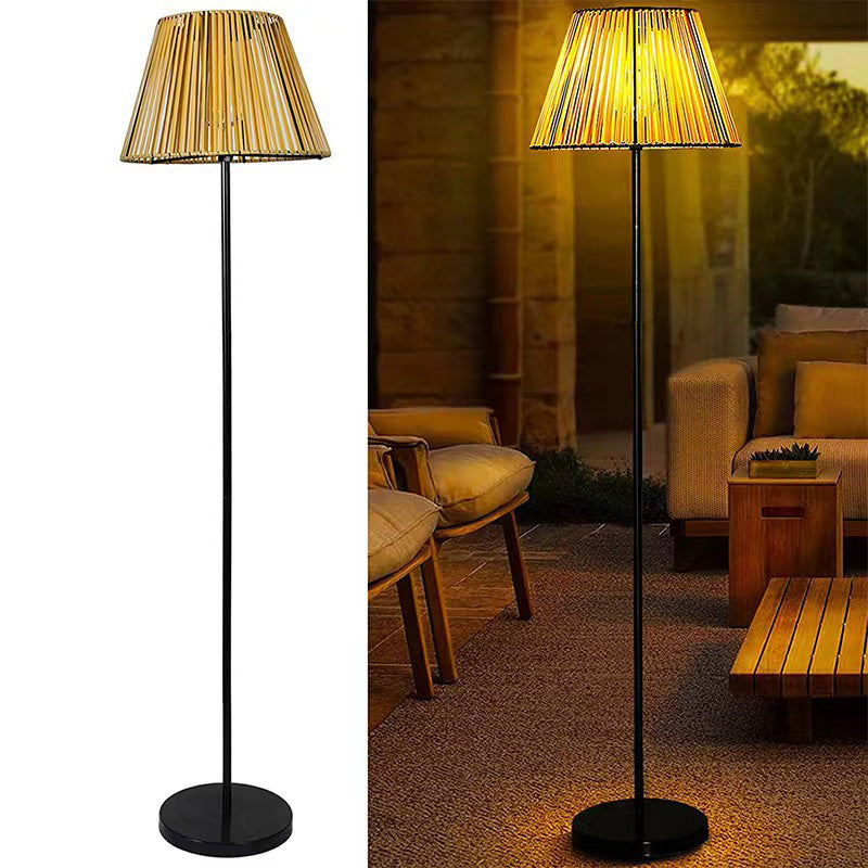 Farmhouse Trapezoidal Handmade Woven Outdoor Light