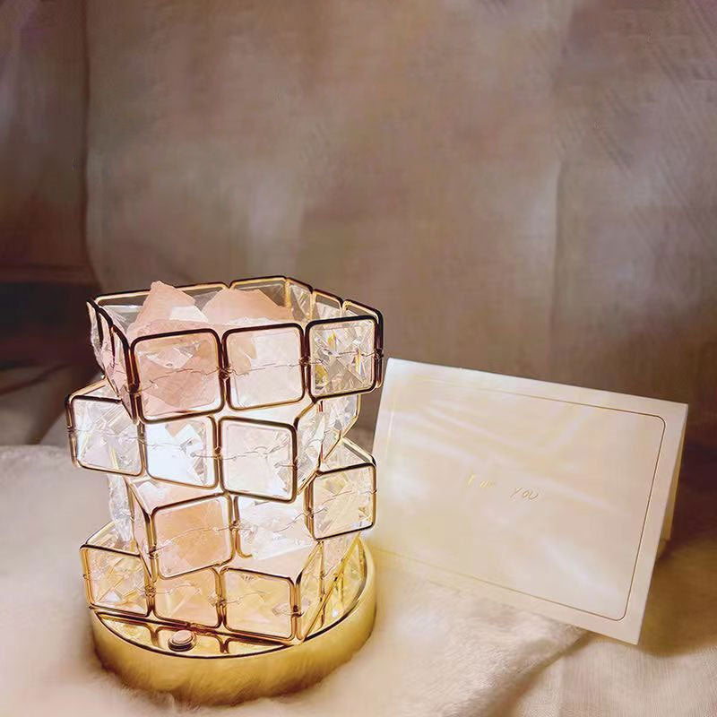 Hardware Cube Bedroom Table Lamp