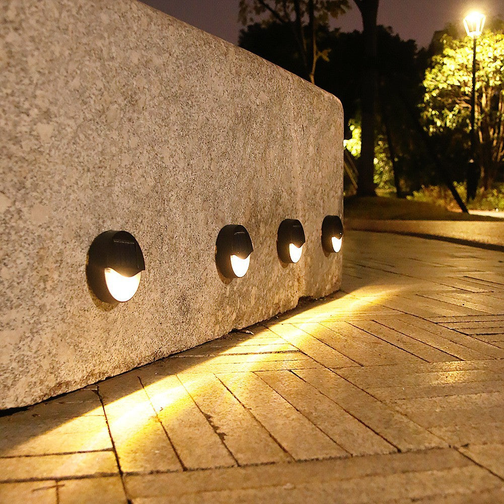 Round Square Patio Step Outdoor Light