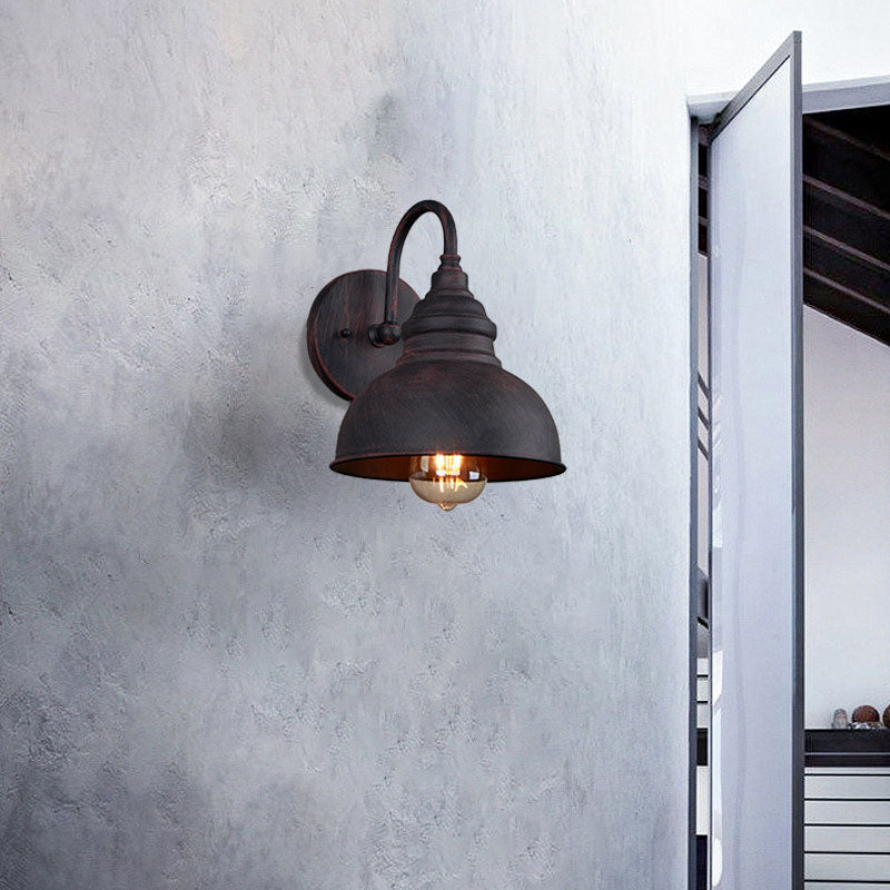 Iron Semicircle Garden Outdoor Light