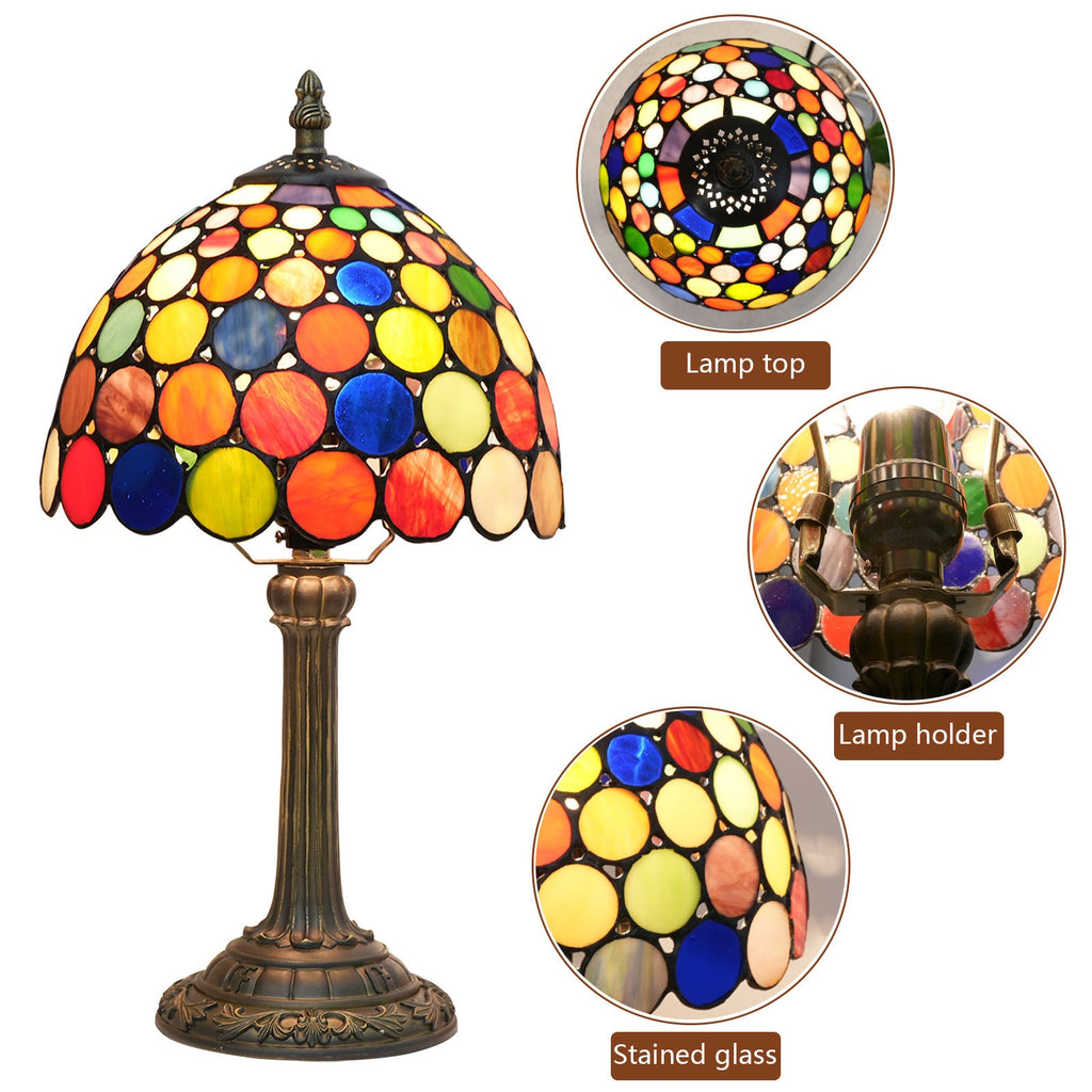 Resin Glass Dome Round Table Lamp