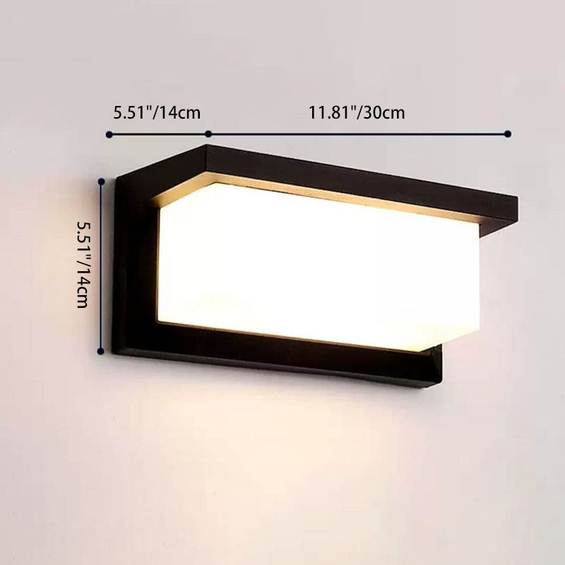 Rectangular Sensor Outdoor Light