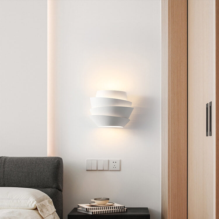 Layers Half Cylinder Iron 2-Light Wall Lamp