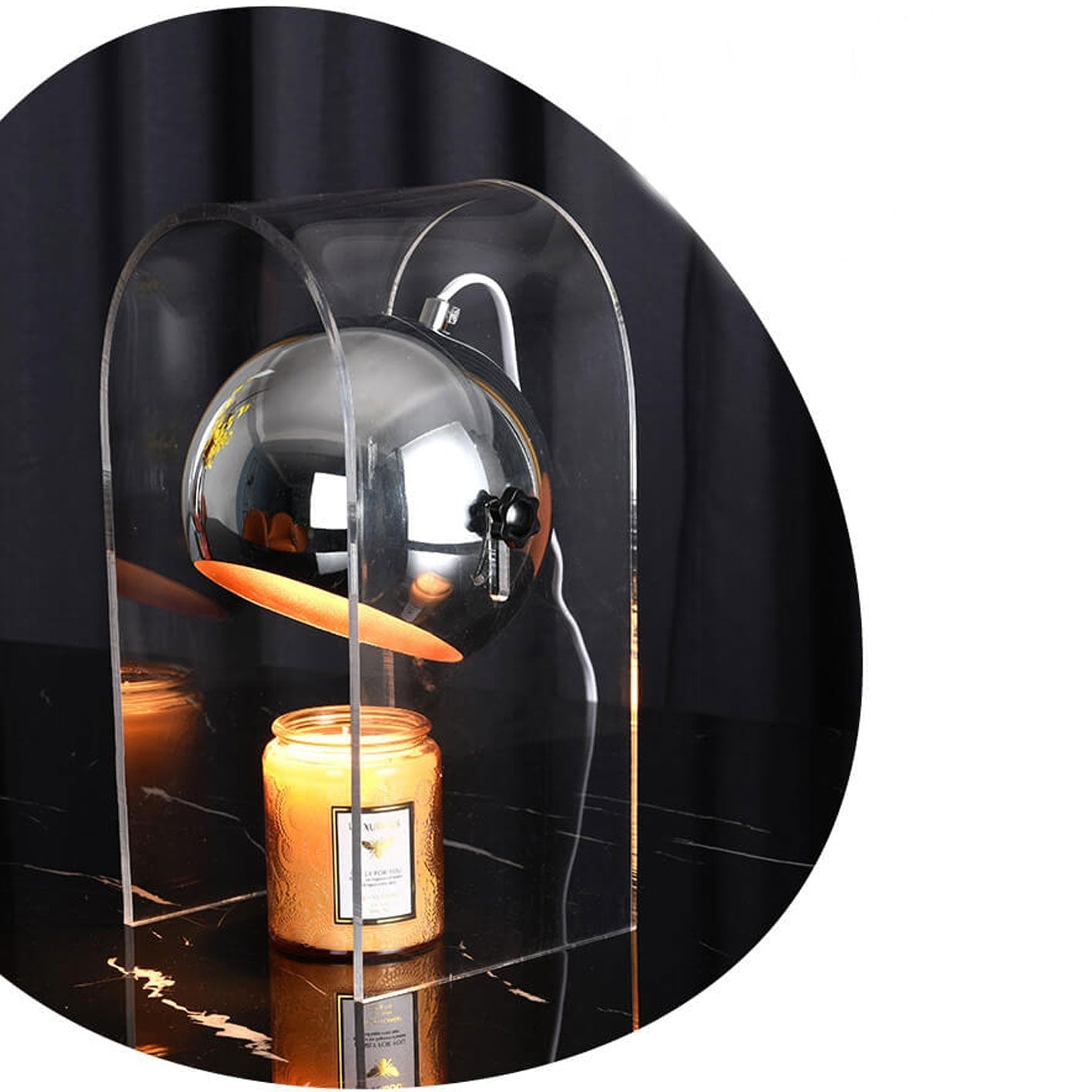 Acrylic Glass Dome Aromatherapy Table Lamp