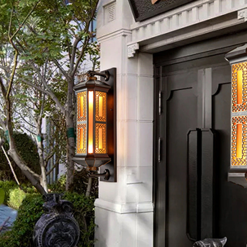 Aluminum Glass Cylinder 1/2 Outdoor Light