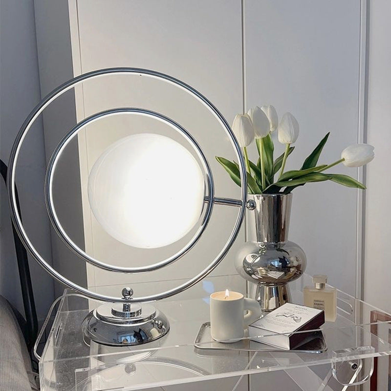 Rotatable Glass Planet Hardware Table Lamp