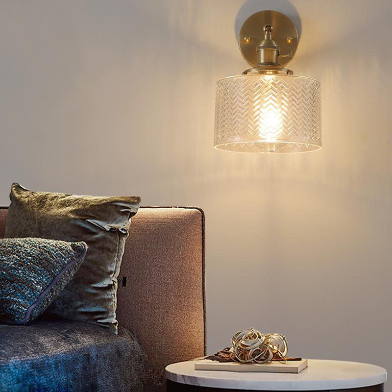Brass Cylinder Wall Lamp