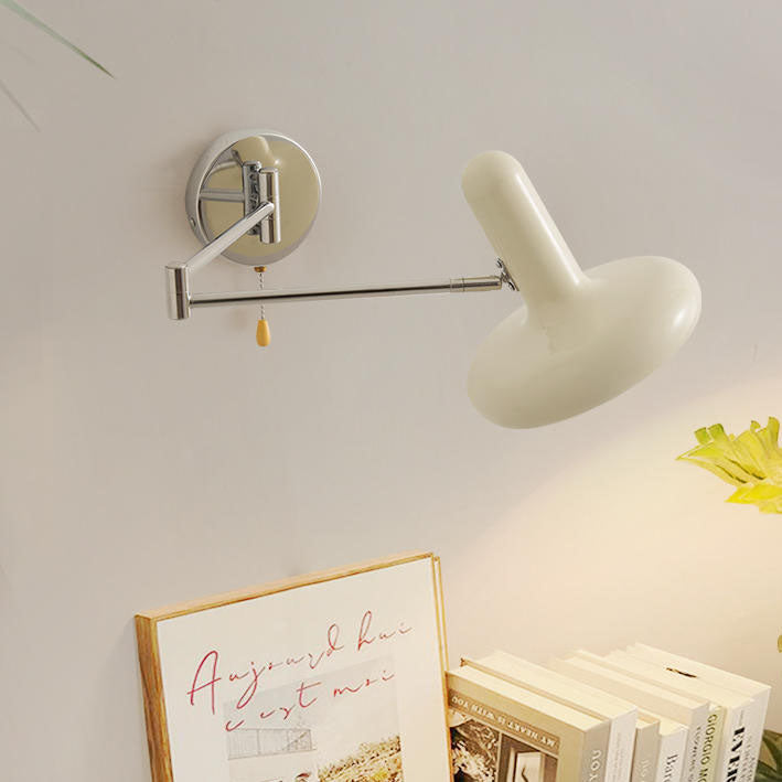 Retractable Swing Arm Iron Wall Lamp