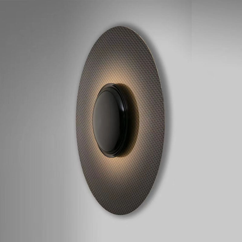 Round Iron Living Room Wall Lamp