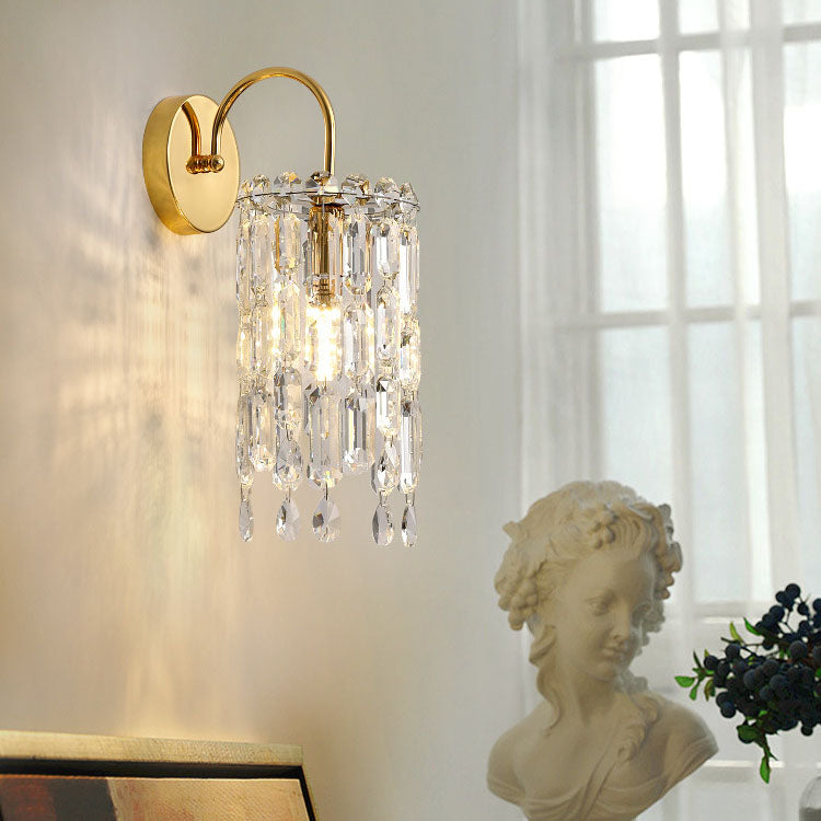 Gold Finish Frame Dazzling Wall Lamp