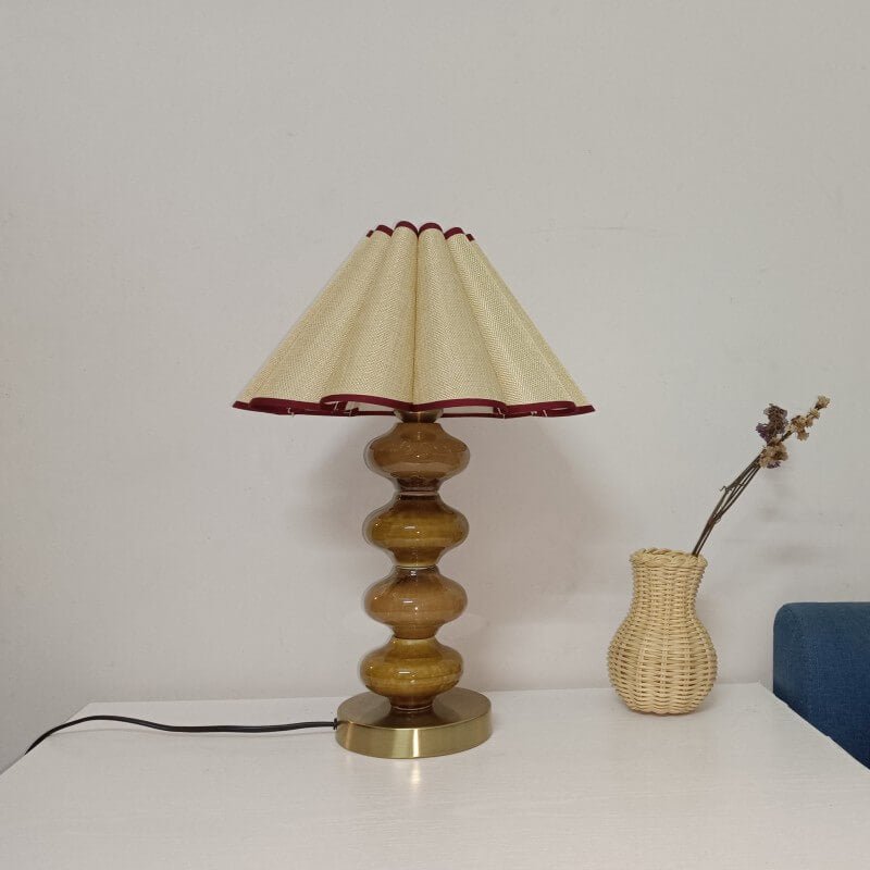 Canvas Petal Ceramic Table Lamp