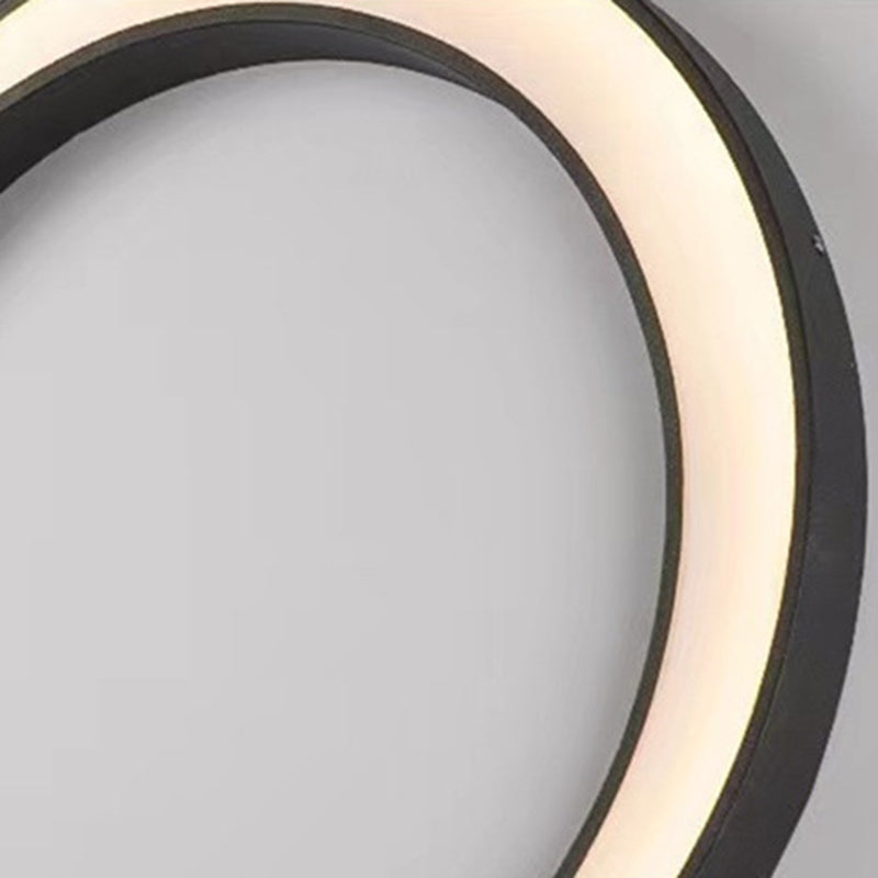 Crescent Circle Stainless Steel Outdoor Light
