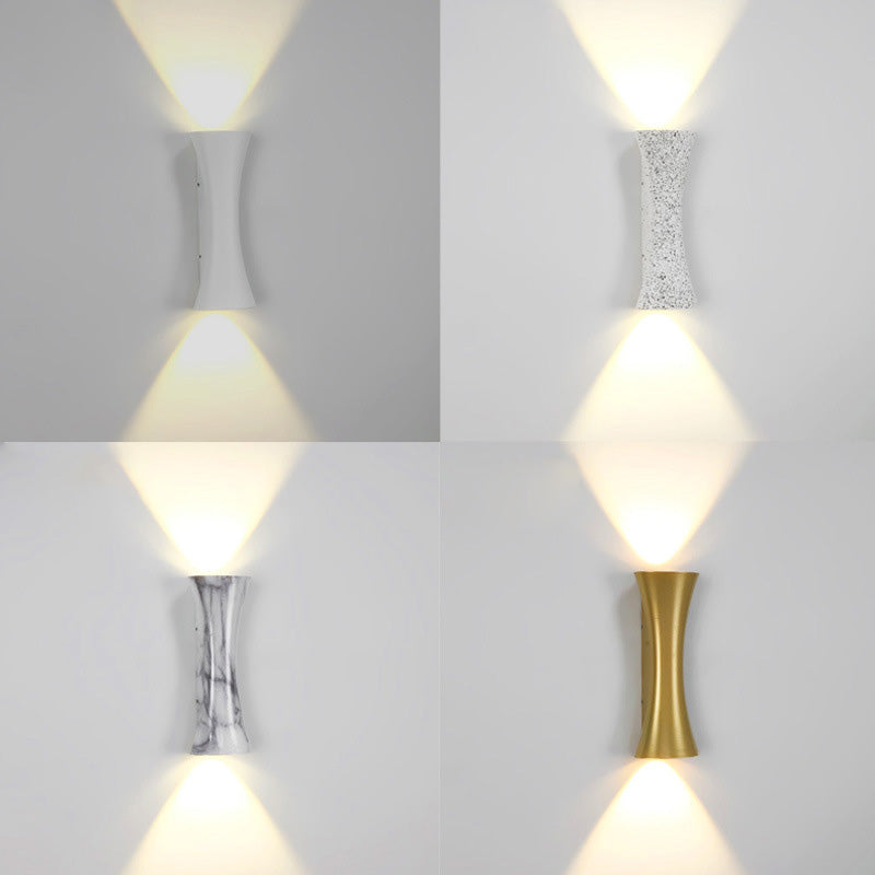 Rectangle Upper Lower Illuminated Outdoor Light